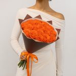 Розы оранжевые