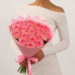 Букеты розовые