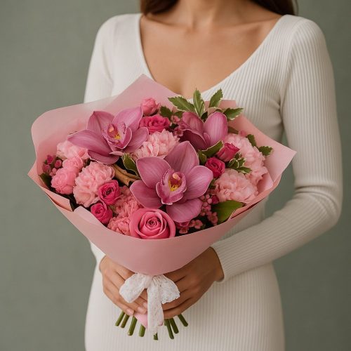 Букет «Розовый рассвет»