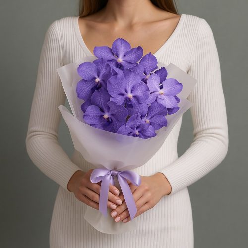 Букет с Вандой «Фиолетовый вдохновитель»